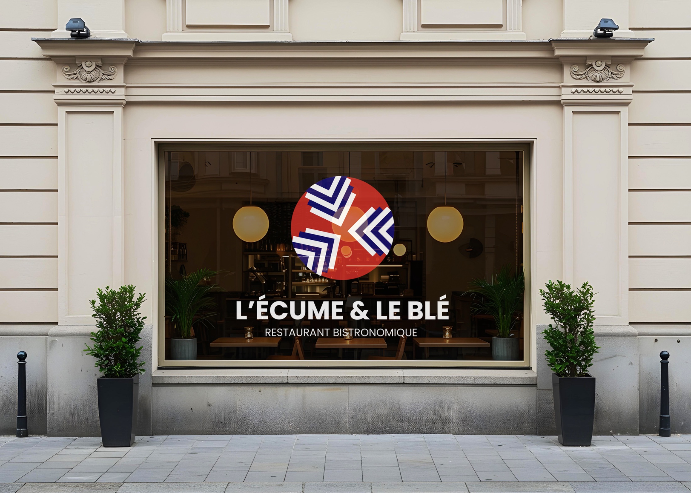 L'Écume & Le Blé — vitrine restaurant bistronomique